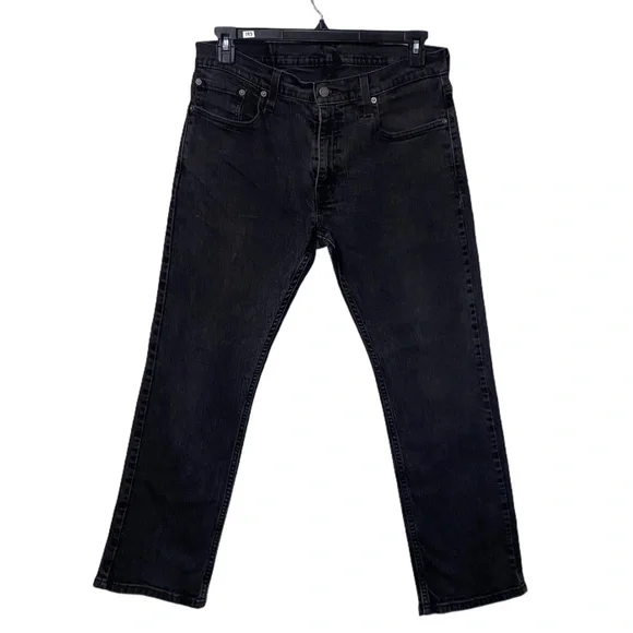 Levis 559 Black Straight Leg Jeans 33” - Picture 2 of 3